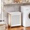 SoBuy FSS66-WN - Badkamerkast - Multifunctioneel - Wit