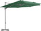 vidaXL - Parasol - met - draagbare - voet - groen
