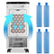 Monzana Mobiele Airco Ventilator - 4 in 1 - 3.5L - Wit Zwart