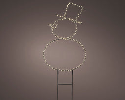 Lumineo - microled steker l1b30h47 cm zwart/wit kerstverlichting