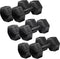Iron Gym Dumbbell Set 2x 2 kg grote robuuste Dumbbells Gietijzer - Fitness accessoire