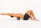 Iron Gym Essential - Massage Roller Foamroller - 30cm x Ø 9 cm - Zwart