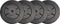 Iron Gym Halterschijven 4 x 5 kg Ø 25 mm - Haltergewichten - Plate Set - Barbell gewichten