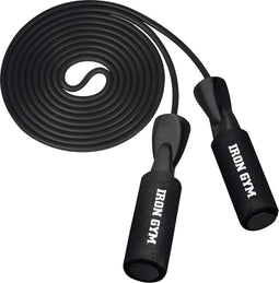 Iron Gym Speed Rope Nylon Zwart - Springtouw - Fitnessaccessoire