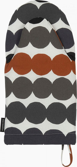 Marimekko - Räsymatto - Ovenwant - Wit-Zwart-Grijs-Bruin