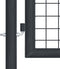 vidaXL - Gaaspoort - 400x175 - cm - gegalvaniseerd - staal - grijs