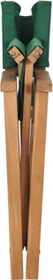 vidaXL - Regisseursstoelen - inklapbaar - 2 - st - massief - teakhout - groen