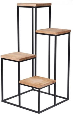 Home & Styling Bloemen- en plantenrek met 4 lagen - 68x34x34cm