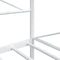 vidaXL - Slaapbank - zonder - matras - 107x203 - cm - staal - wit