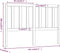 vidaXL - Hoofdbord - 141x4x100 - cm - massief - grenenhout - grijs