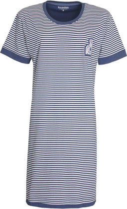 Irresistible dames nachthemd K/M Zebra - XXL - Blauw