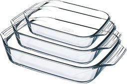Irresistible Ovenschaal - Set van 3 Stuks - Glas - Pyrex