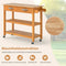 Coast Keukentrolley Hout – Verrijdbaar Keukenrek met 2 Lades en 2 Planken – 106 x 43 cm