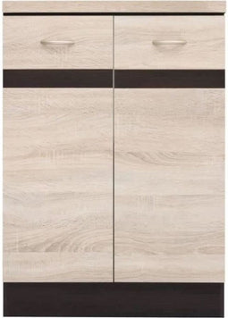 Junona koken lage kast 60 cm - 2 deuren - werkblad - Chene Sonoma