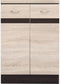 Junona koken lage kast 60 cm - 2 deuren - werkblad - Chene Sonoma