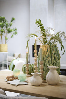 Light&living Vaas deco 31,5x30,5x45 cm FABA keramiek mint groen