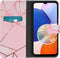 iMoshion Hoesje Geschikt voor Samsung Galaxy A14 (5G) Hoesje Met Pasjeshouder - iMoshion Design Softcase Bookcase - Roze / Pink Graphic