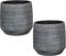 Mica Decorations Guido Bloempot - H26 x Ø29 cm - Terracotta - Grijs