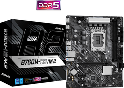 ASRock B760M-H2 - Micro ATX Moederbord - Intel LGA 1700 - 2.5 Gigabit Ethernet - 128 GB DDR5 (4710483944215)