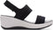 Clarks Step Cali Muir - Plateau sandalen - Elastisch bovenwerk - Black