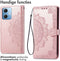 iMoshion Hoesje Geschikt voor Xiaomi Redmi Note 12 Hoesje Met Pasjeshouder - iMoshion Mandala Bookcase - Rosé Goud