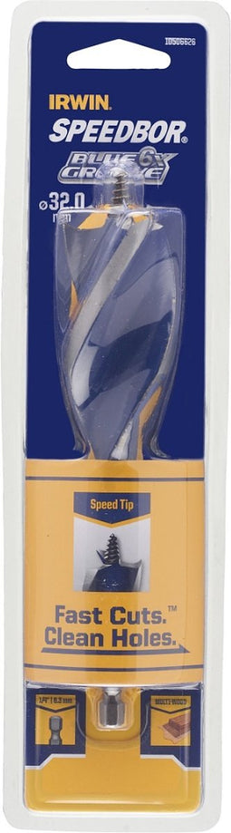 Irwin Blue Groove 6x Houtboor - 32 x 165 mm