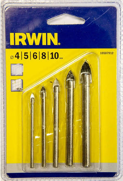 Irwin glas- en tegelborenset 4/5/6/8/10mm