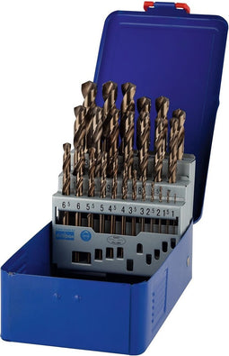 Irwin HSS Metaalboor 135° Cobalt, 25-delige set in metalen koffer: 1,0 - 13,0 mm in stappen van 0,5 mm - 10503730