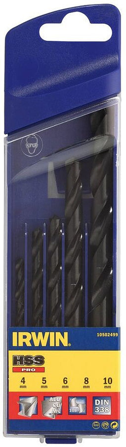 Irwin metaalborenset HSS Pro 4/5/6/8/10mm