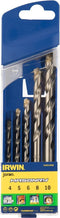 Irwin Steenboren SET 4/5/6/8/10mm - 10501892