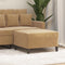 vidaXL - Voetenbank - 70x55x41 - cm - fluweel - bruin