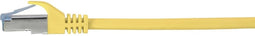 Renkforce RF-5224650 RJ45 Netwerkkabel, patchkabel CAT 6A S/FTP 1.00 m Geel Snagless, Vlambestendig 1 stuk(s)