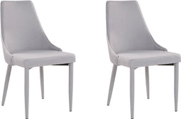 CAMINO - Eetkamerstoel - Lichtgrijs - Polyester
