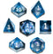 HOT Games Dobbelst.Set - 7-delige polyhedral dice set - Galaxy Blauw