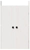 vidaXL - Buiten-deuren - 2 - stuks - Wit - 50x9x82 - cm - Massief - Vurenhout
