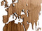 MiMi Innovations® Exclusieve Houten Wereldkaart - Muurdecoratie - Wanddecoratie - Muursticker - 130x78 cm/51.2x30.8 inch - Walnoot