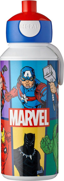 Mepal pop-up drinkfles Campus - 400 ml – Sluit goed af – Drinkbeker voor kinderen – Avengers