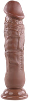Evolved Dildo Love Toy Realistic Dong, Dark 17.7 Cm Bruin