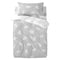 Happy Friday Duvet cover set 2 pieces Clouds grey 115x145 cm (Cot bed) Grey