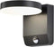 V-TAC VT-11020S-RD-B Draaibare LED wandlamp met Sensor - IP65 - Zwart -17W - 2480 Lumen - 3000K