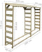 vidaXL - Haardhoutopslag - dubbel - 300x44x176 - cm - geïmpregneerd - grenenhout