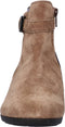 Gabor Dames Enkellaarsjes - Suede - Croco details - Bruin
