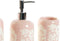 Badkamer Accessoire Set Wit Roze Keramisch (3 Onderdelen)