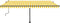vidaXL - Luifel - handmatig - uittrekbaar - met - LED - 500x350 - cm - geel - en - wit
