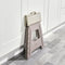 Salter Step-kruk - grote opvouwbare voetkruk met antislipoppervlak en handgreep - beige