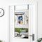 vidaXL - Deurspiegel - 30x60 - cm - glas - en - aluminium - zwart