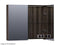 Brauer Dual 80 Spiegelkast - 80 cm - Legno Viola