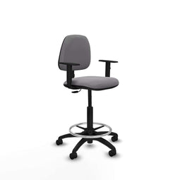 Piqueras y Crespo B1D01RN - Bureaustoel - Hoogteverstelbaar met armleuning - Grijs