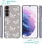 iMoshion Hoesje Geschikt voor Samsung Galaxy S22 Hoesje Siliconen - iMoshion Design hoesje - Grijs / Butterfly