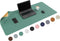 WURK Dubbelzijdige Bureau Onderlegger - Bureau Organizer - 120x60 cm - Turquoise/Kurk